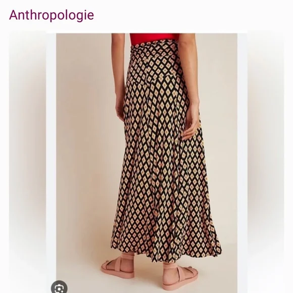 NWT Anthropologie Maeve patterned maxi skirt - Picture 2 of 6
